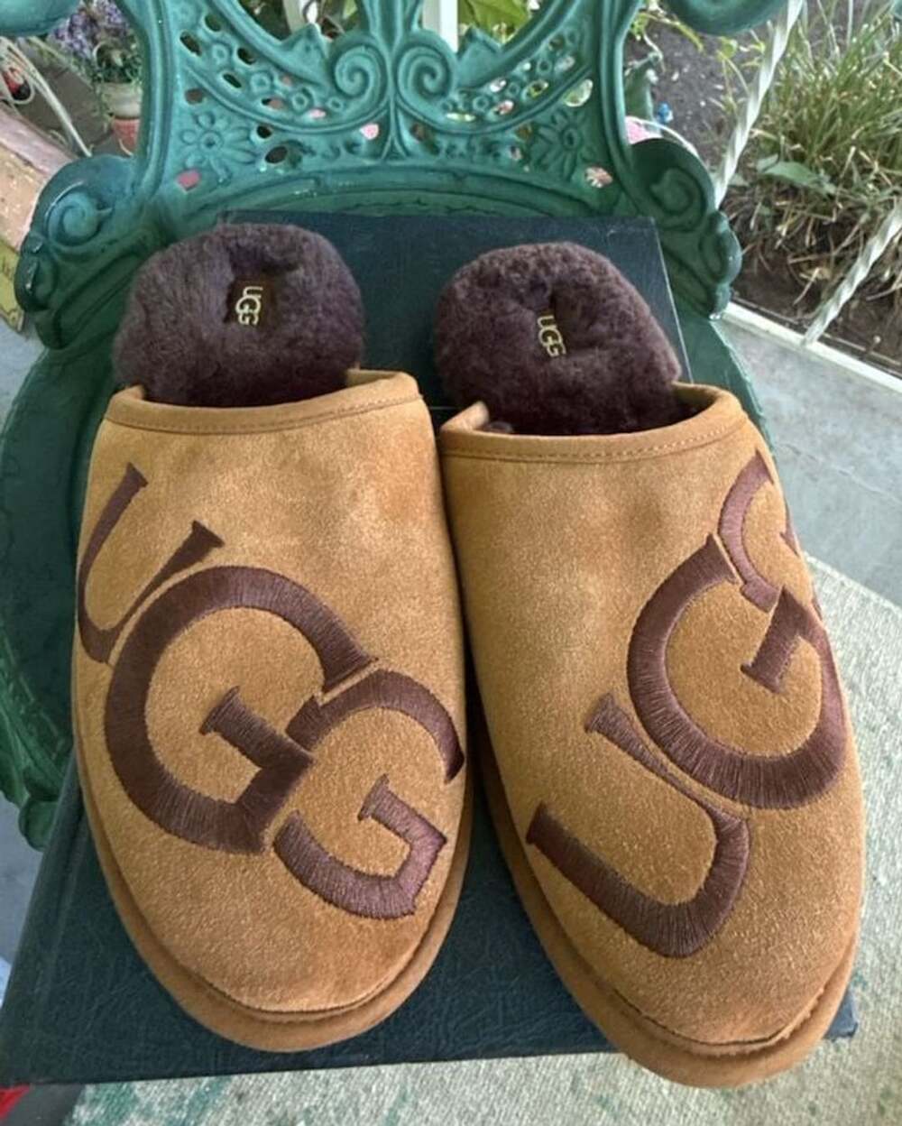 UGG Scuff Logo Chestnut/Espresso Slip On Slipper